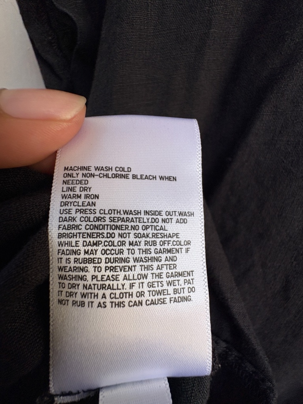 UNIQLO Womens M Black 100% Linen Midi Dress Short Sleeve - Picture 9 of 9
